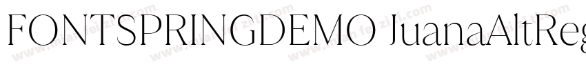 FONTSPRINGDEMO JuanaAltRegular字体转换